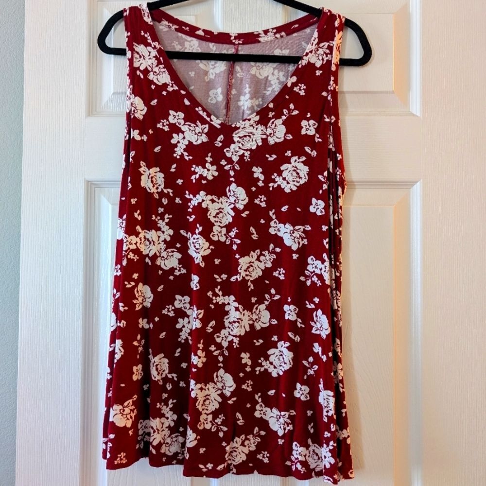 Lane Bryant Floral Sleeveless Top 14/16